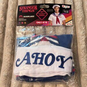 STRANGER THINGS SCOOPS AHOY STEVE ADULT COSTUME ACCESSORY KIT-DISGUISE-NWT!